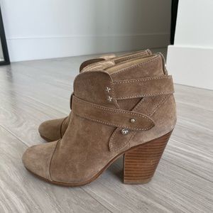 Rag and Bone Harrow Booties Suede